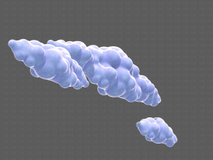 Clouds cartoon V03 Modelo 3D