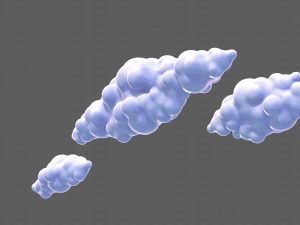 Clouds cartoon V03 Modelo 3D
