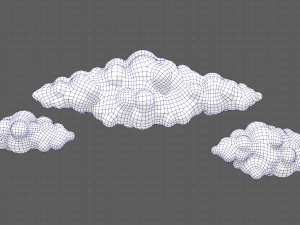 Clouds cartoon V03 Modelo 3D