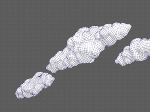 Clouds cartoon V03 Modelo 3D