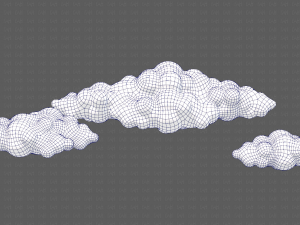 Clouds cartoon V03 Modelo 3D