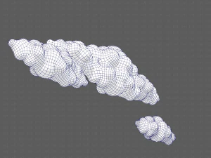 Clouds cartoon V03 3D Model