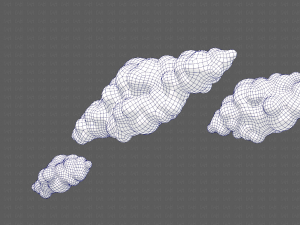 Clouds cartoon V03 Modelo 3D