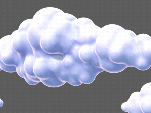 Clouds cartoon V03 Modelo 3D