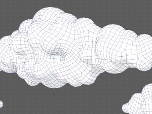 Clouds cartoon V03 Modelo 3D