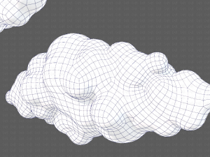 Clouds cartoon V03 Modelo 3D