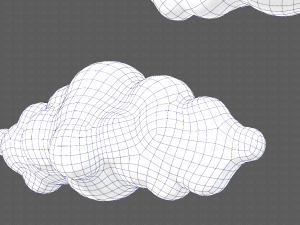Clouds cartoon V03 Modelo 3D