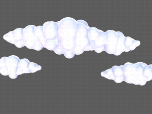 Clouds cartoon V03 Modelo 3D