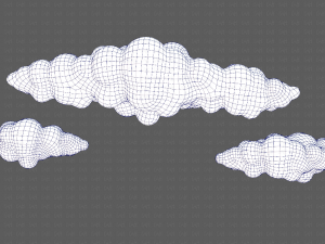 Clouds cartoon V03 Modelo 3D
