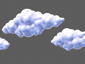 Clouds cartoon V03 Modelo 3D