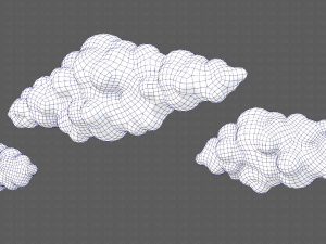 Clouds cartoon V03 Modelo 3D