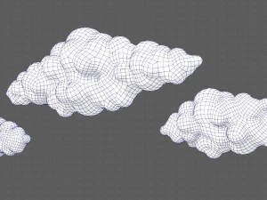 Clouds cartoon V03 3D Model