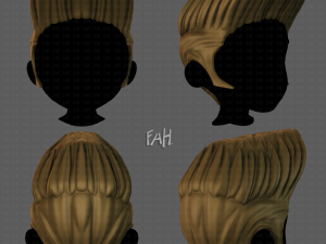 3D Hair style for boy V85 3D Model