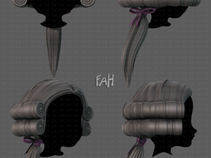 3D Hair style for boy V86 Modelo 3D