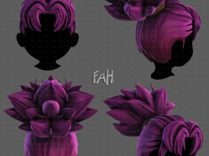 Estilo de cabelo 3D para menino V87 Modelo 3D