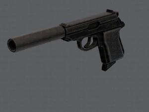 GunCartoon 01 3D Model