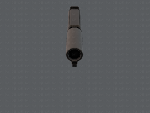 GunCartoon 01 3D Model