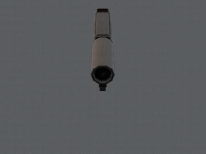 GunCartoon 01 3D Model