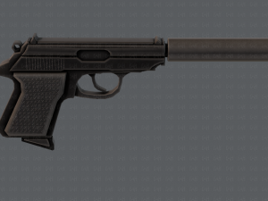 GunCartoon 01 3D Model