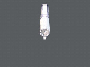 GunCartoon 01 3D Model