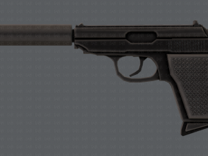 GunCartoon 01 3D Model