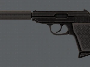 GunCartoon 01 3D Model
