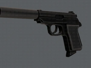 GunCartoon 01 3D Model