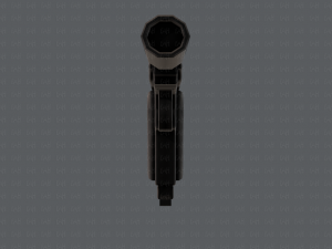 GunCartoon 01 3D Model