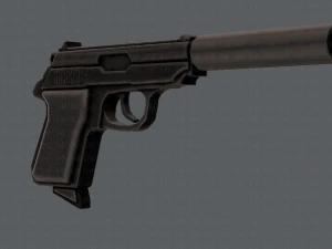 GunCartoon 01 3D Model