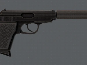 GunCartoon 01 3D Model