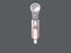 GunCartoon 01 3D Model