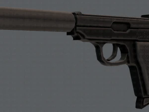 GunCartoon 01 3D Model