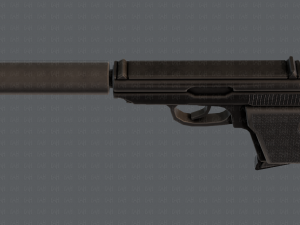 GunCartoon 01 3D Model