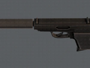 GunCartoon 01 3D Model