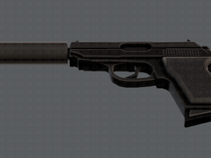 GunCartoon 01 3D Model