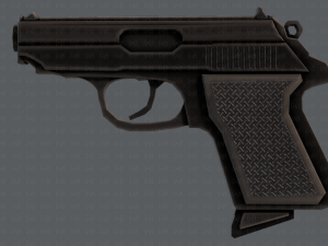 GunCartoon 01 3D Model