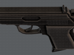 GunCartoon 01 3D Model