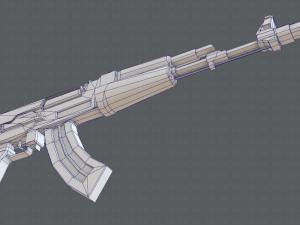 GunCartoon 02 3D-Modell