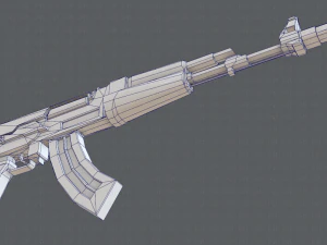 GunCartoon 02 3D Model