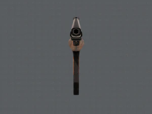 GunCartoon 02 3D Model