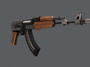 GunCartoon 02 3D Model