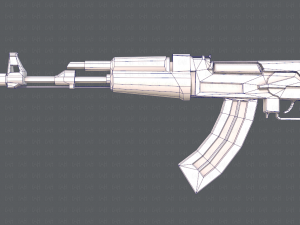 GunCartoon 02 3D-Modell