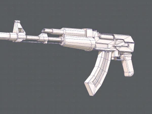 GunCartoon 02 3D Model