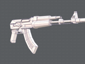 GunCartoon 02 3D-Modell