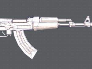 GunCartoon 02 3D-Modell