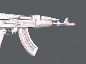 GunCartoon 02 3D Model