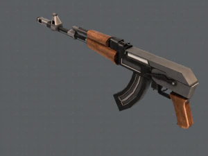 GunCartoon 02 3D Model