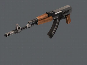GunCartoon 02 3D Model