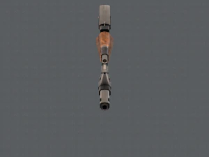 GunCartoon 02 3D Model