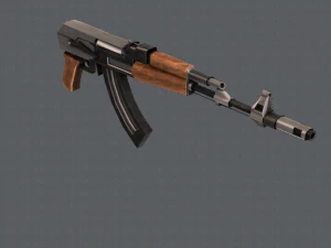 GunCartoon 02 3D Model
